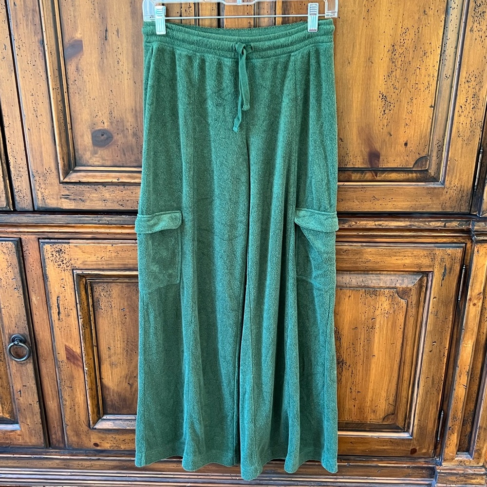Urban Outfitters Green Maxi Cargo Track Pants